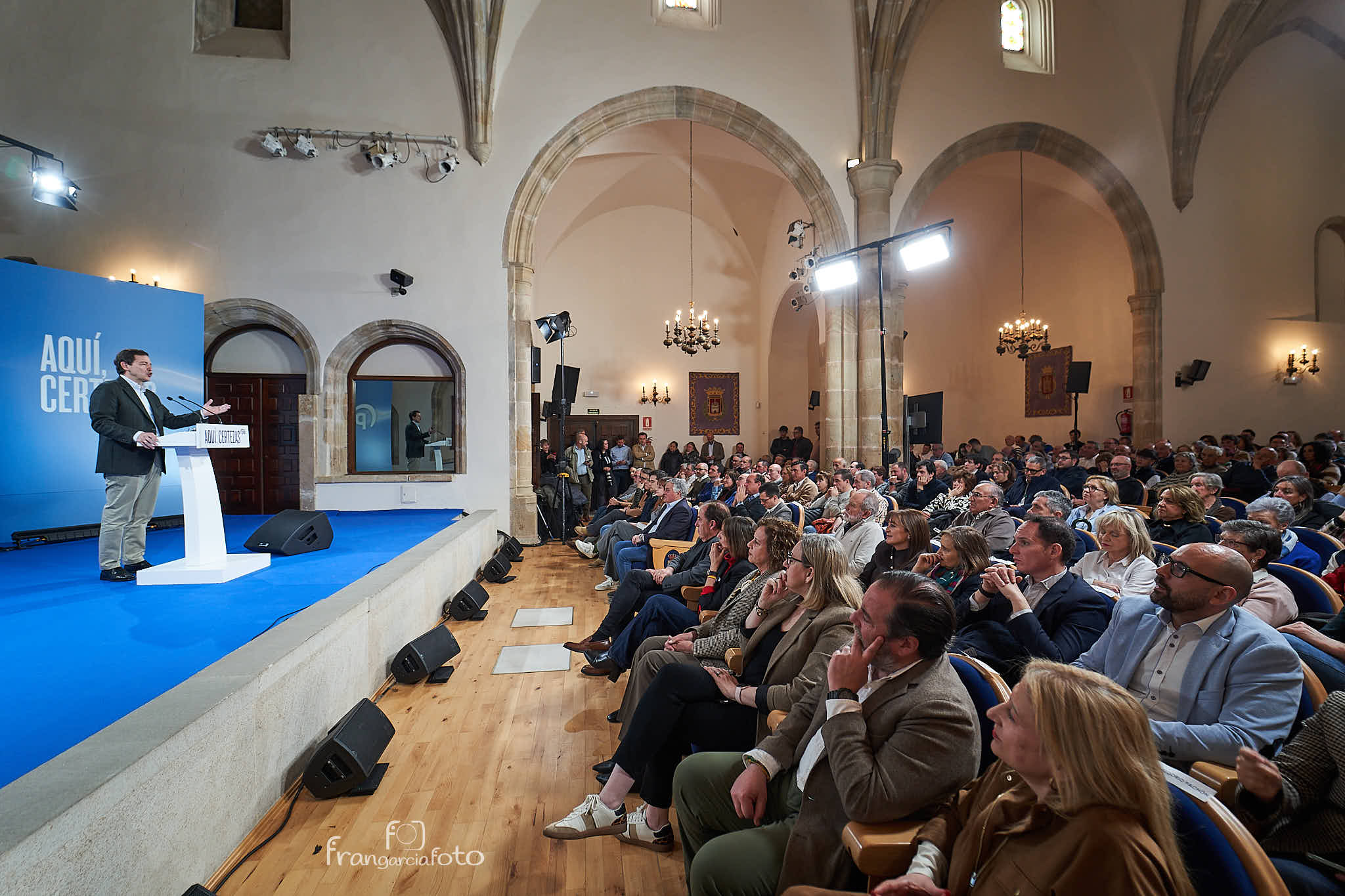 Mañueco en un acto electoral