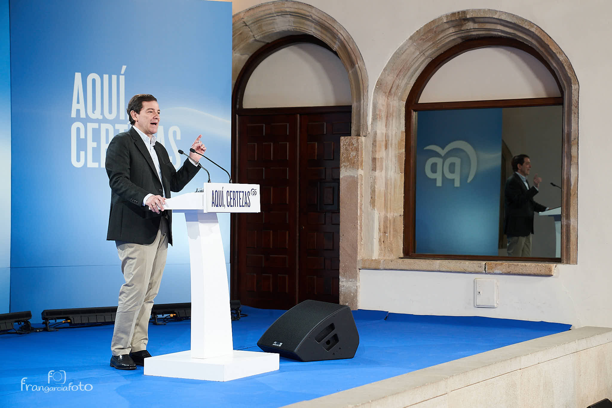 Mañueco en un acto electoral