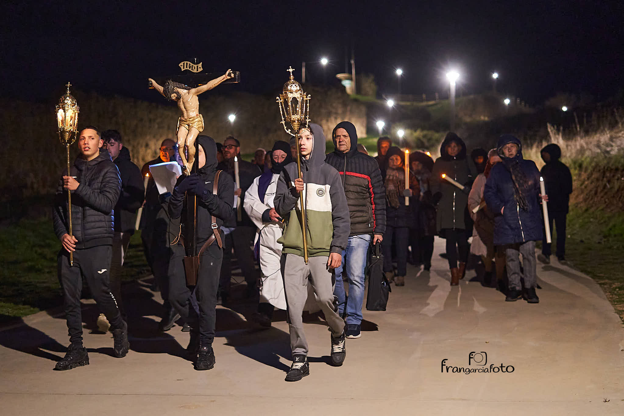 Viacrucis en Almazán el Viernes de Dolores