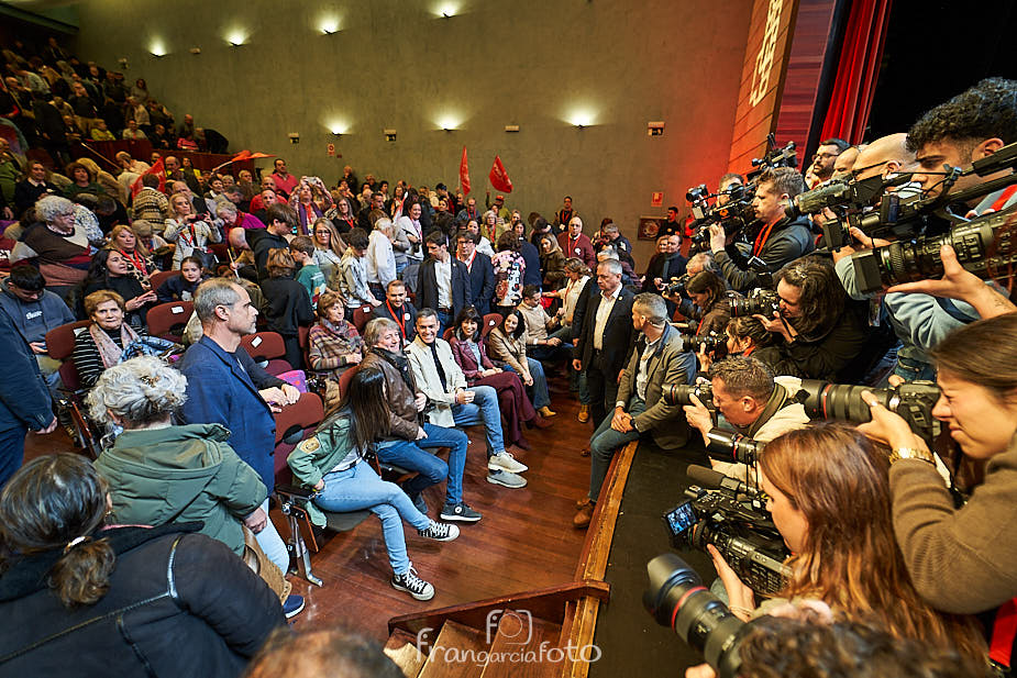 Fotografía de un acto electoral del PSOE en Soria
