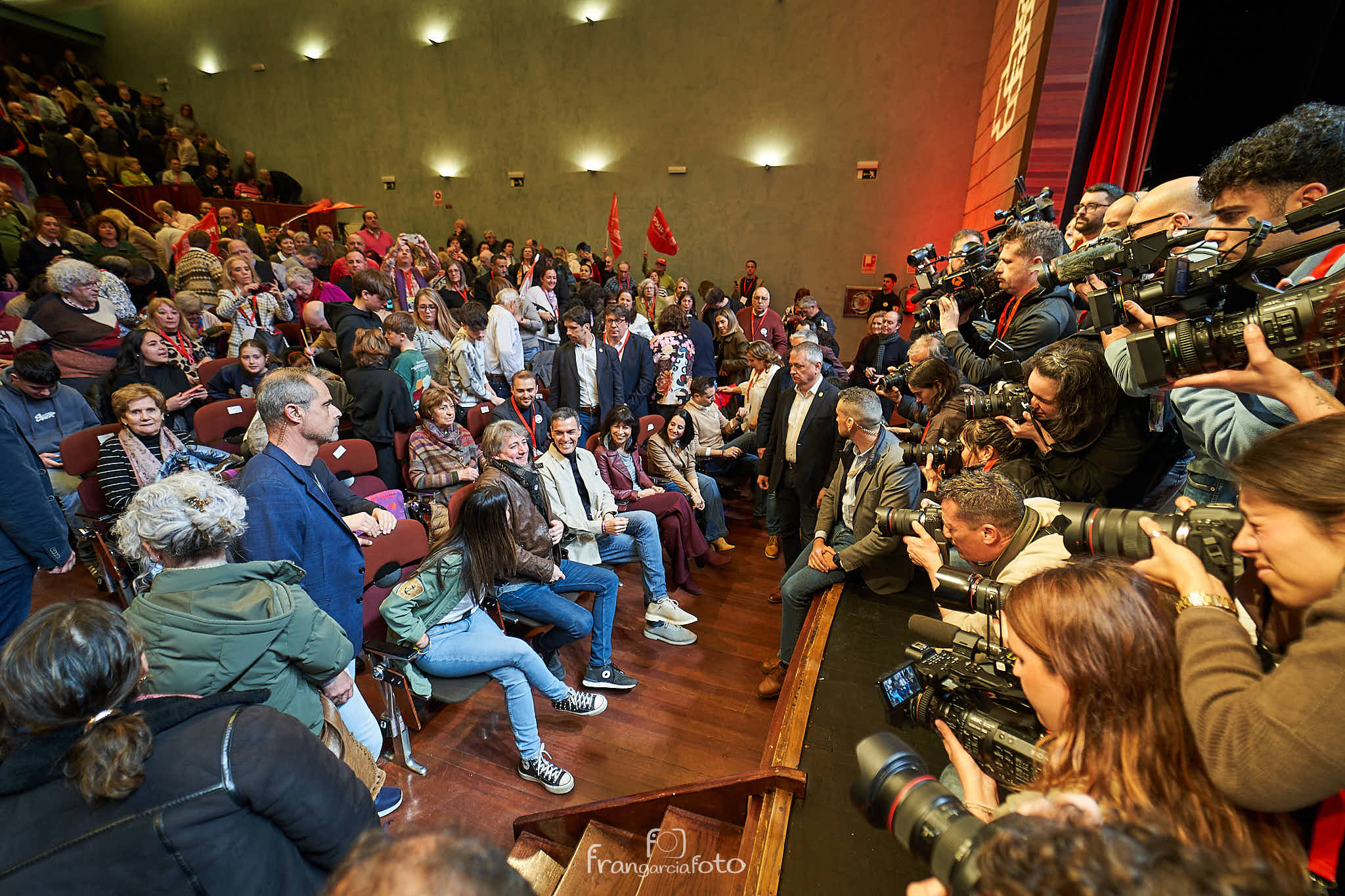 Fotografía de un acto electoral del PSOE en Soria